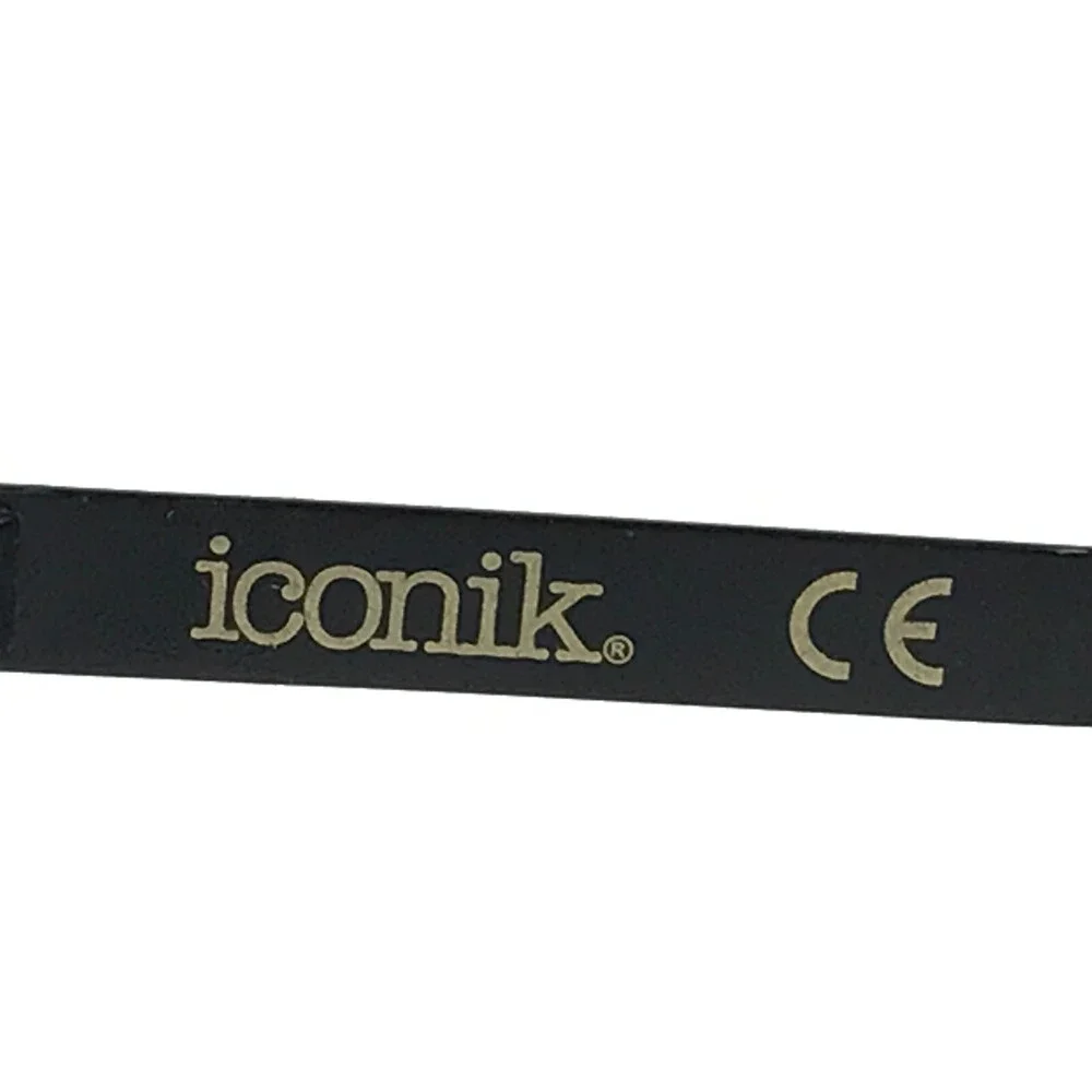 Iconik Eyeglasses Frames Pierce C03 Black Square Full Rim 56-19-145